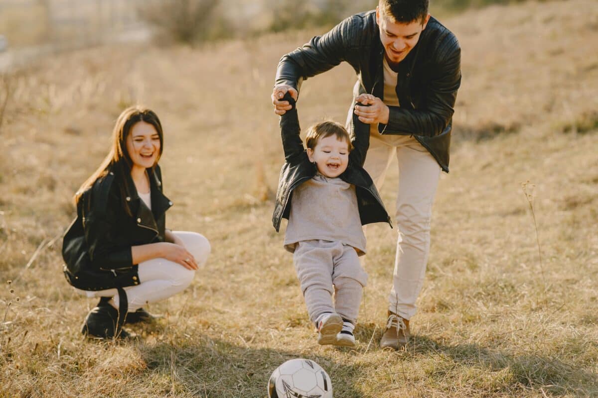 séance photo d'une famille